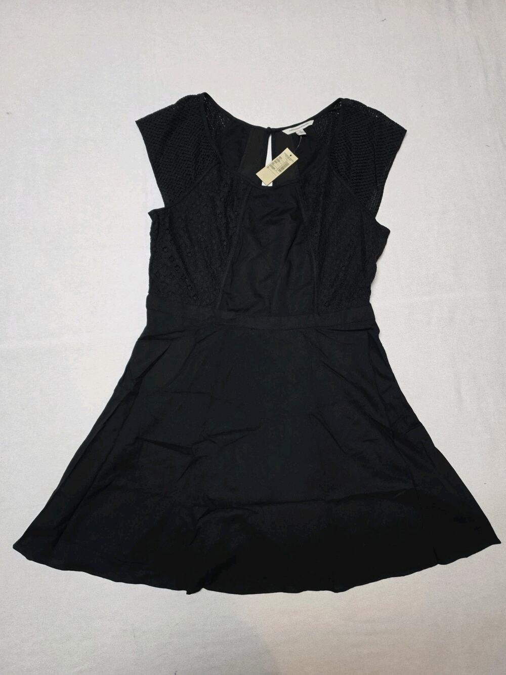 American Eagle Outfitters Women’s Size 14 Black Lace Crochet Fit & Flare...